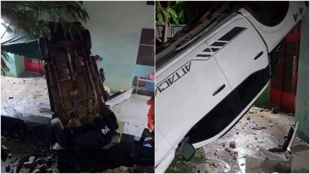 VÍDEO: motorista perde controle de caminhonete e invade Emei em BH