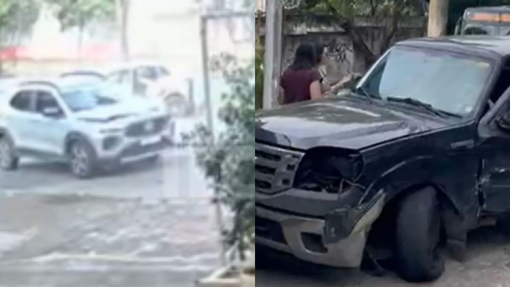 VÍDEO: Carro invade contramão e provoca batida com três veículos em BH