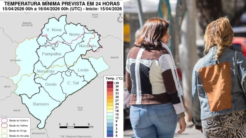 BH registra menor temperatura do ano em madrugada gelada