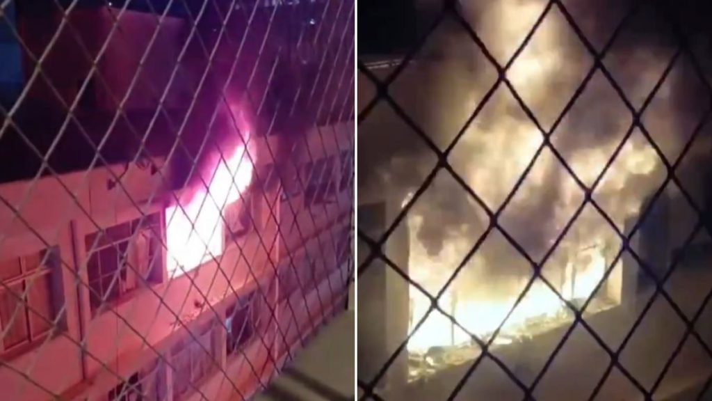 Apartamento pega fogo no bairro Santo Agostinho, em BH; suspeito é preso