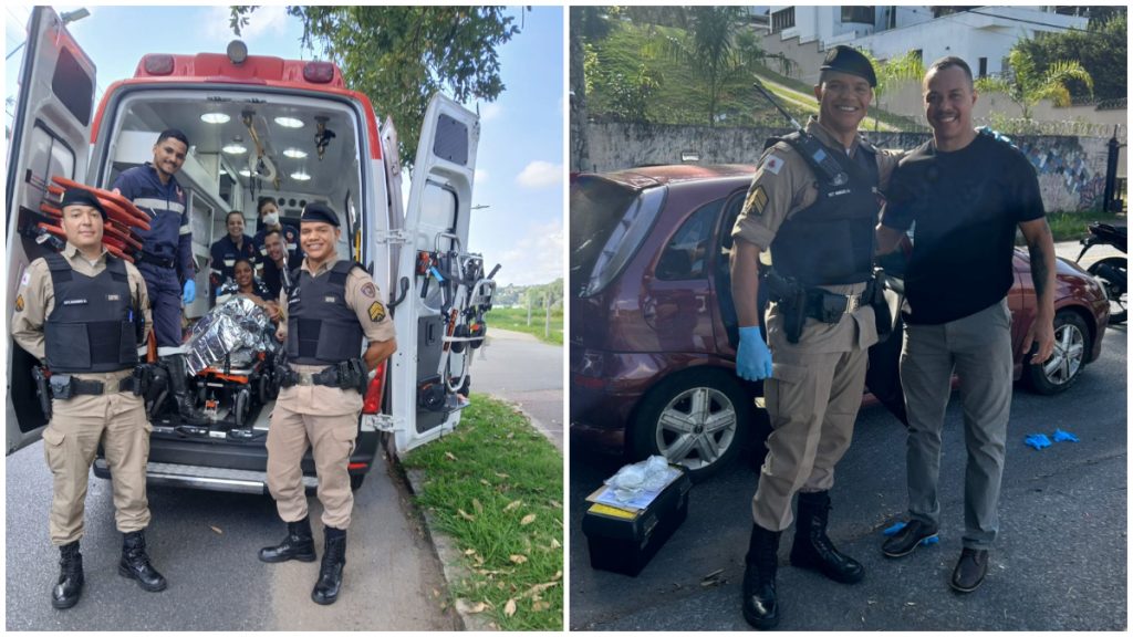 ebê nasce na orla da Lagoa da Pampulha com ajuda de policiais militares em BH