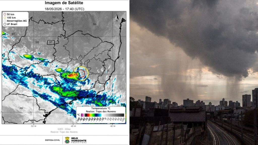 Defesa Civil emite alerta de chuva para BH até terça-feira; saiba mais