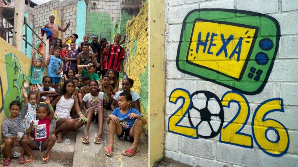 Copa 2026: moradores da Vila São Vicente pintam ruas e casas de verde e amarelo em BH