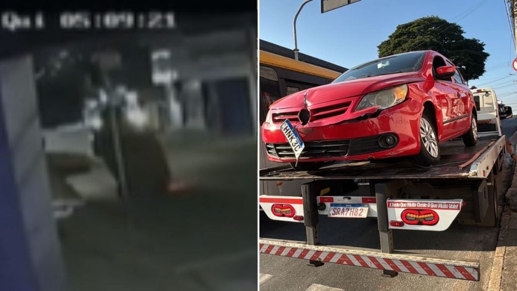 VÍDEO: Fio solto causa acidente de carro em Contagem