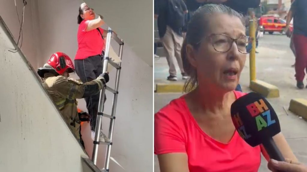 Claudete Martins moradora do prédio atingido pela queda do avião no bairro silveira bh