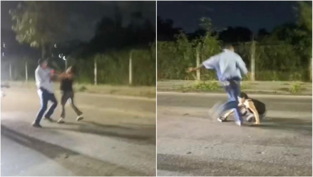 Mulher é agredida por motorista de ônibus durante discussão de trânsito