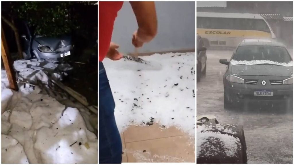 Granizo foi registrado em Boa Esperança