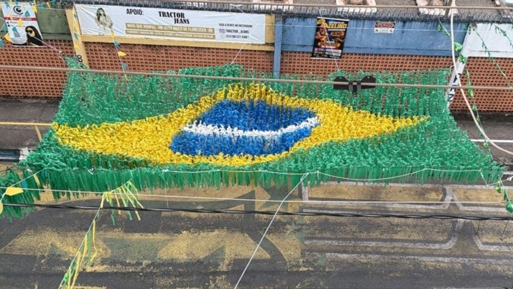 Ruas pintadas para Copa do Mundo em BH
