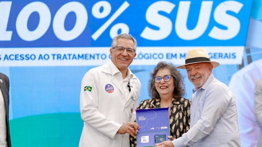 Lula em agenda no Hospital Luxemburgo, em BH