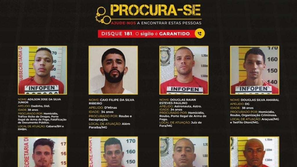 Estado de Minas atualiza lista com 12 alvos do crime organizado; veja quem são