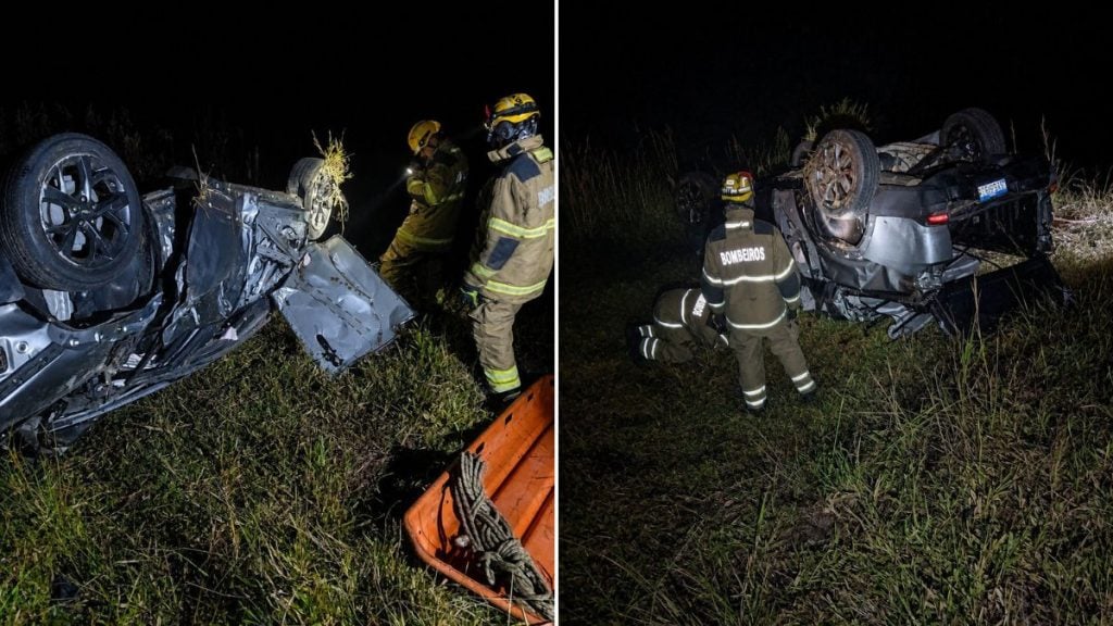 Dois homens morrem após carro capotar no Sul de Minas
