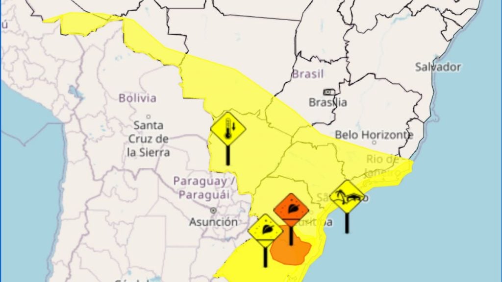inmet alerta queda de temperatura