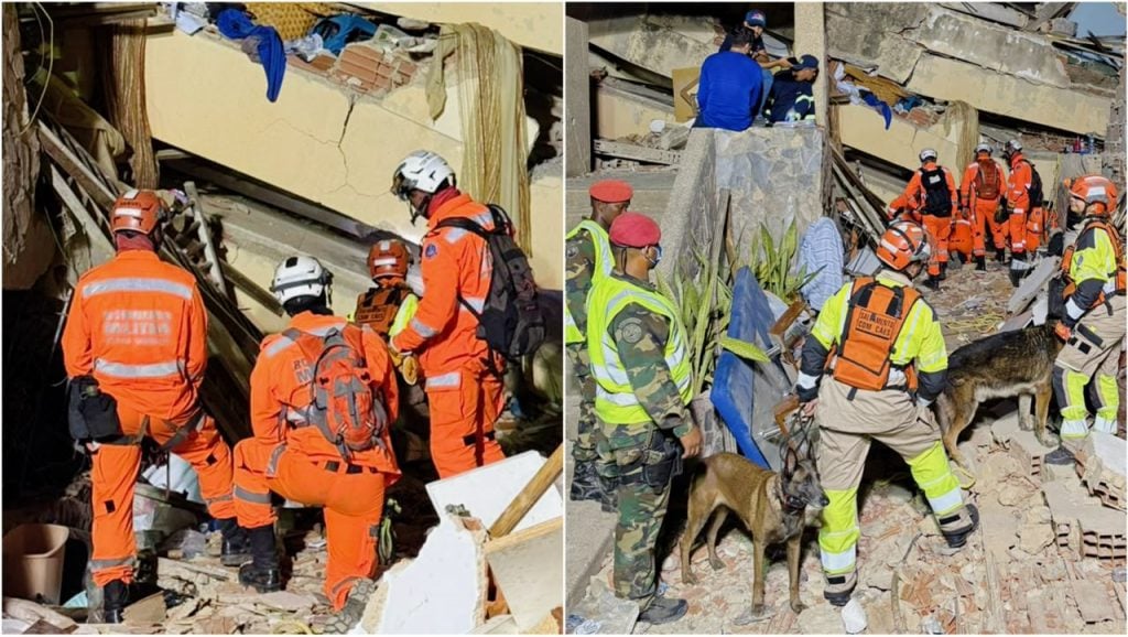 Bombeiros de Minas atuam no resgate às vítimas de terremotos na Venezuela