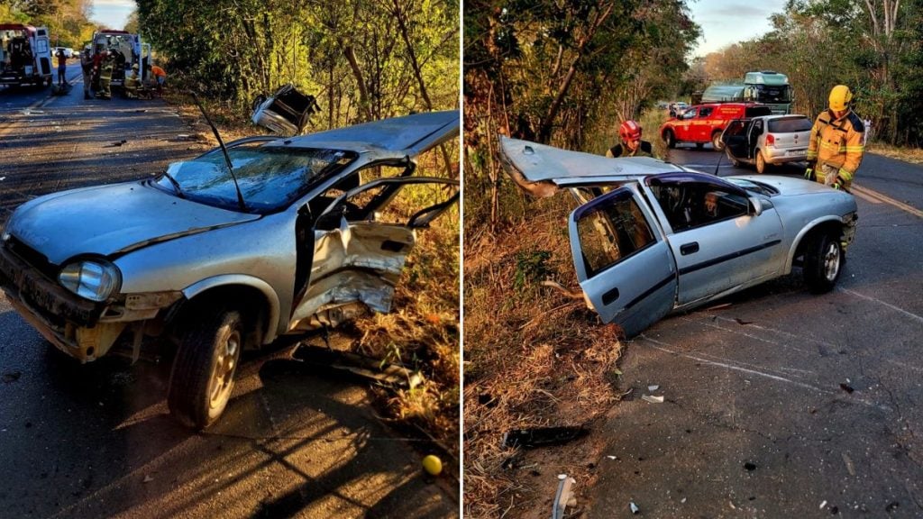 carro parte ao meio homem morre mg