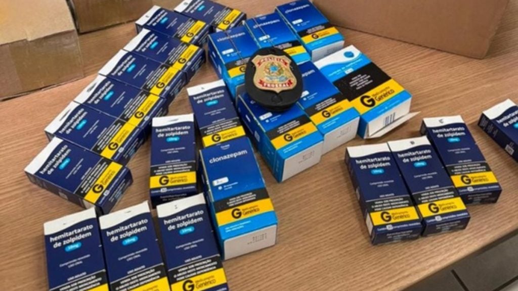 PF apreende clonazepam e zolpidem que seriam vendidos ilegalmente em Minas Gerais
