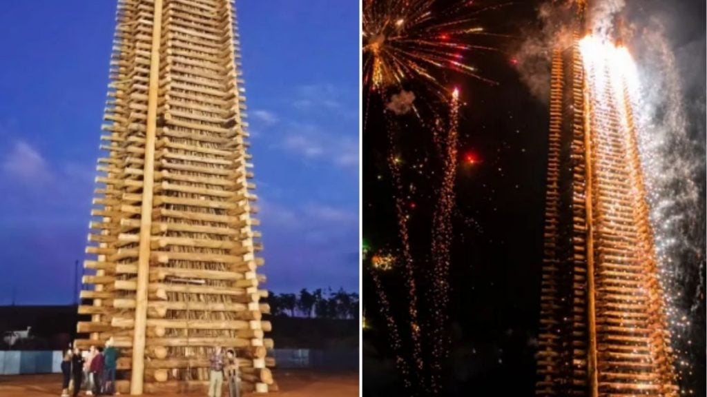 Tradicional fogueira de São João de Ingaí