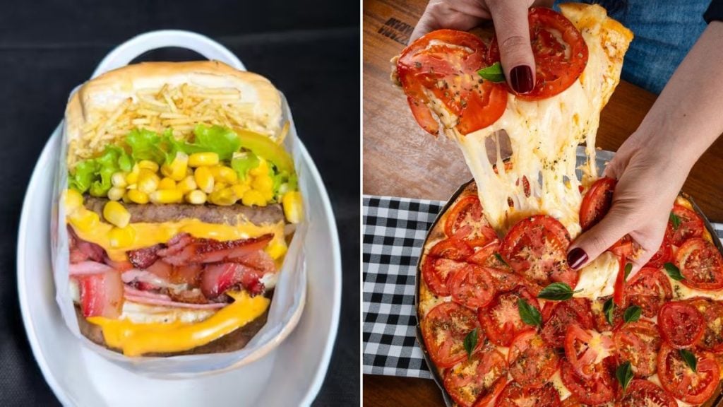 hamburguer e pizzas que protagonizam as lanchonetes que funcionam de mafrugada em BH
