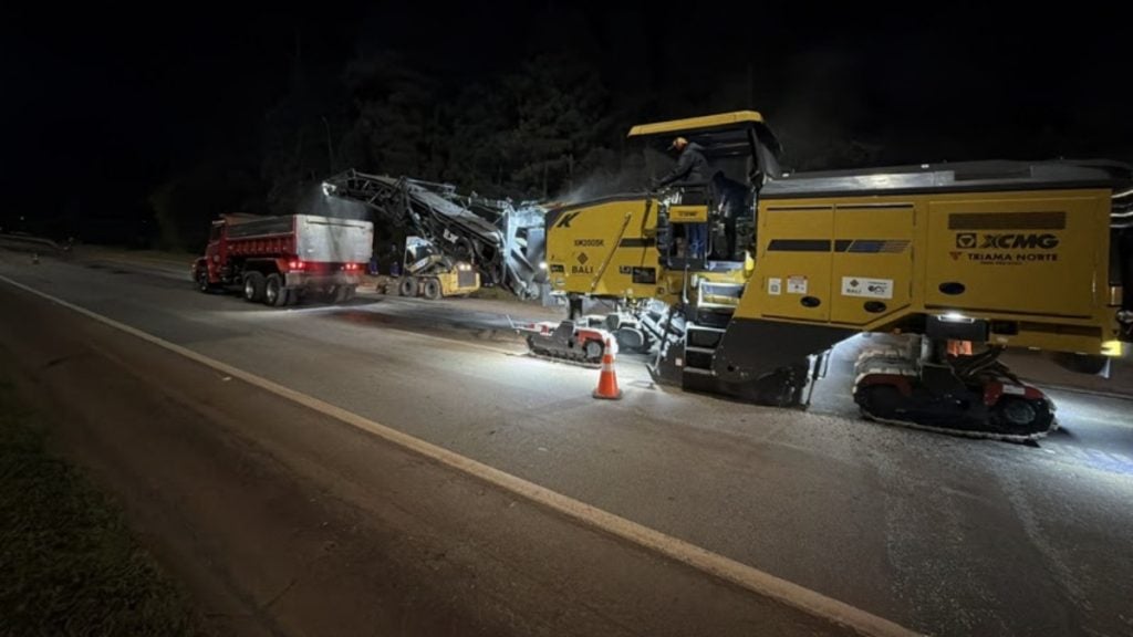 Obras na BR-040 provocam interdições e desvios entre BH e Juiz de Fora.