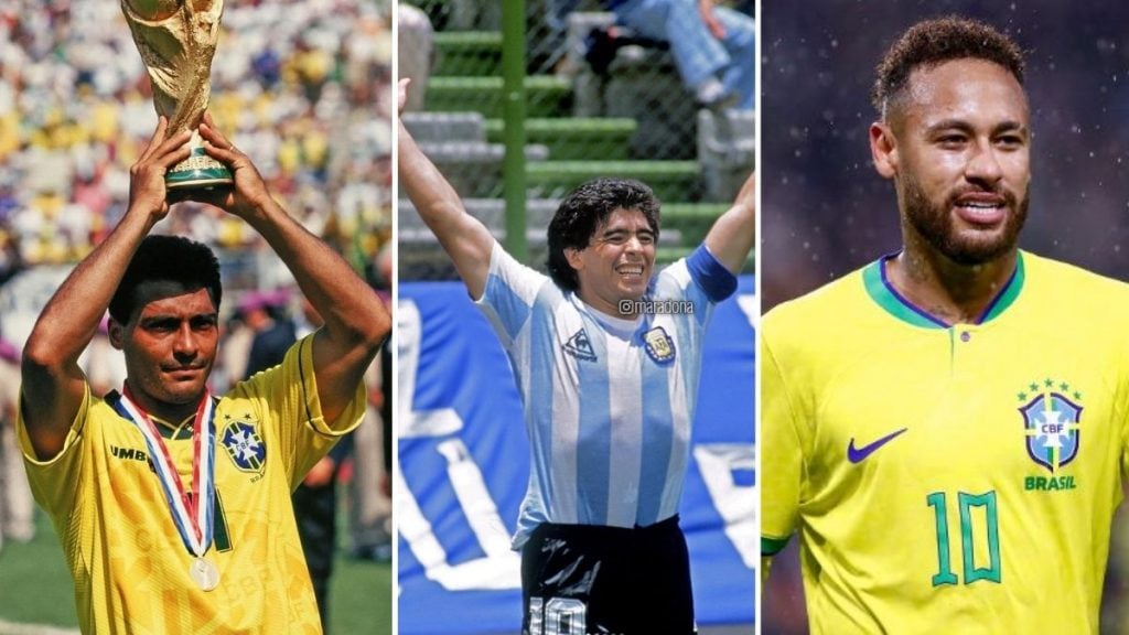 Craques como Romário, Maradona e Neymar inspiraram pais a nomearem seus filhos
