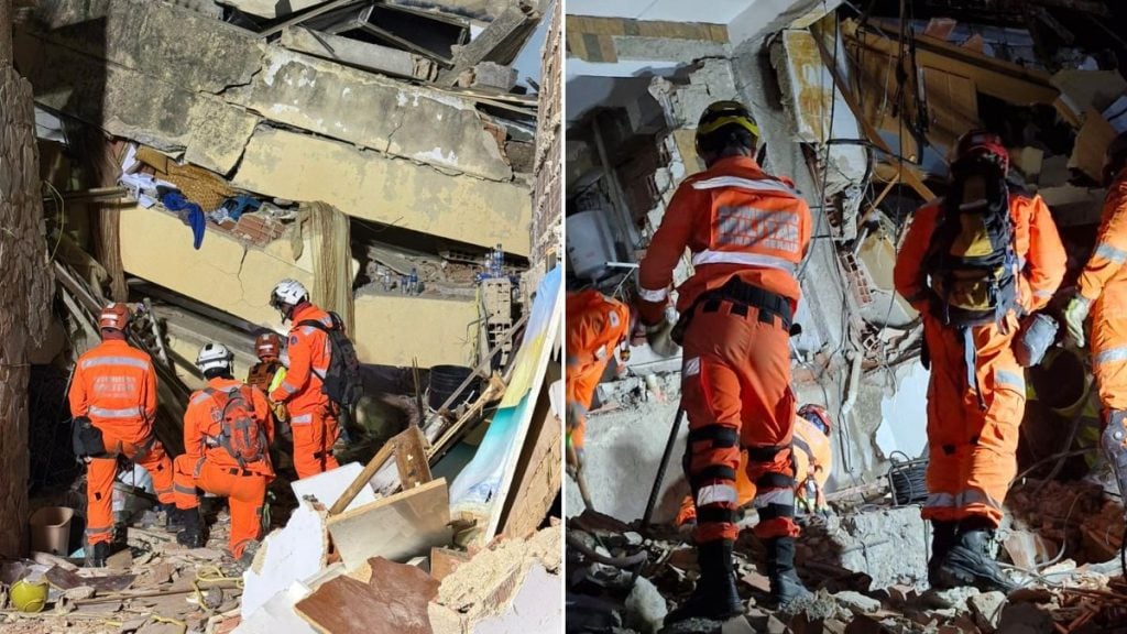 terremoto venezuela bombeiros minas gerais