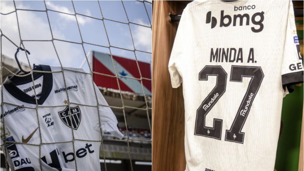 camisa branca atlético minda