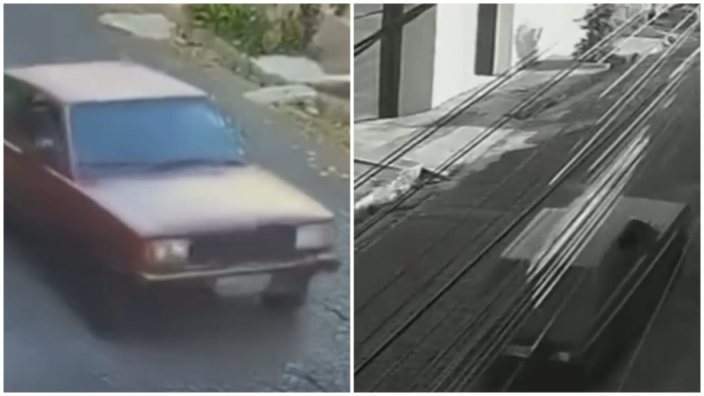 Carro bate em outro veículo após perder força ao subir ladeira em BH