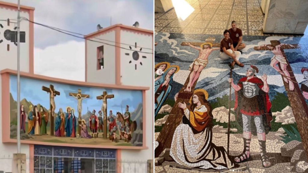 Mosaico gigante será instalado em igreja de São João del-Rei, em Minas Gerais