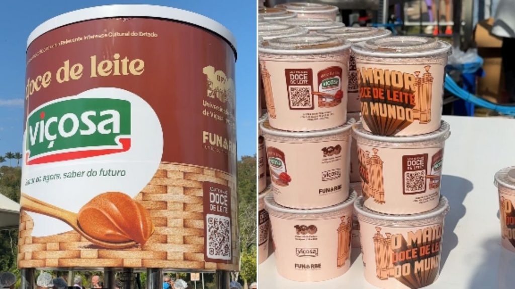 'Maior doce de leite do mundo': Viçosa faz doce de leite de 3 mil kg e tenta recorde mundial