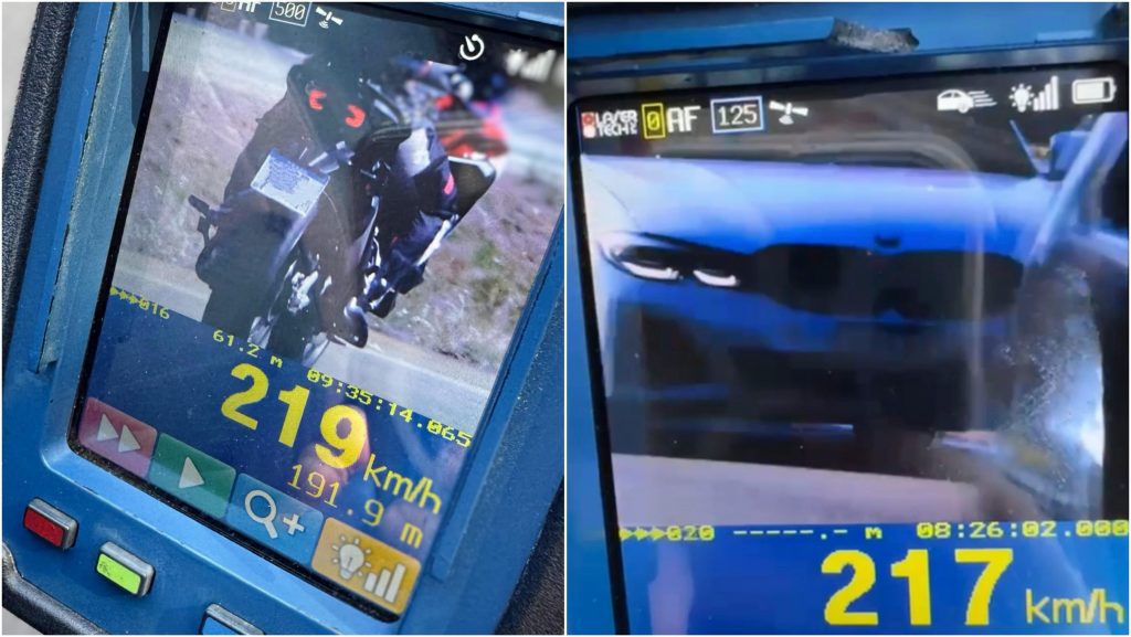 Um motociclista foi flagrado em alta velocidade na BR-262, durante uma fiscalização da PRF
