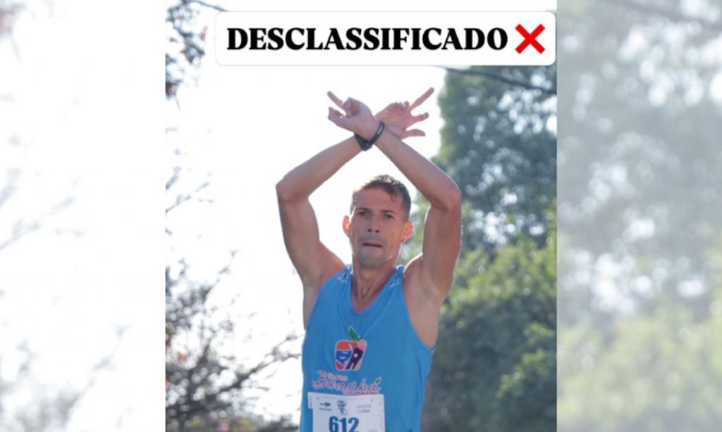 atleta corrida cruzeiro gesto galoucura