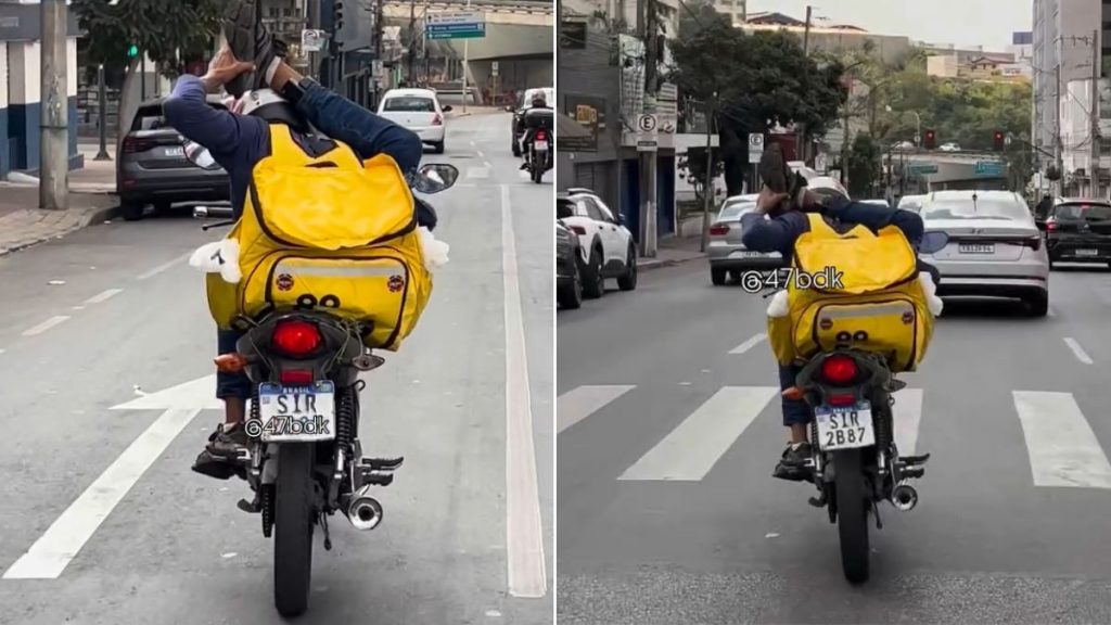 entregador aplicativo pé atrás cabeça bh