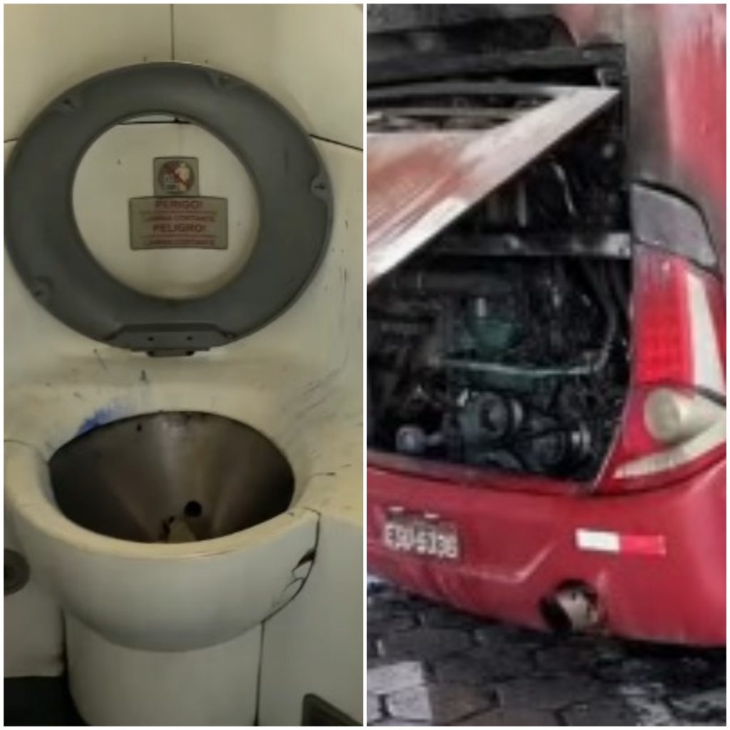 'Pior ônibus do mundo', passageira relata em vídeo publicado nas redes sociais condições precárias de ônibus da Gardênia.