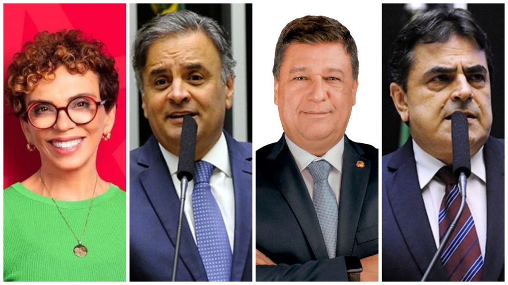 Marília Campos, Aécio Neves, Carlos Viana e Domingos Sávio