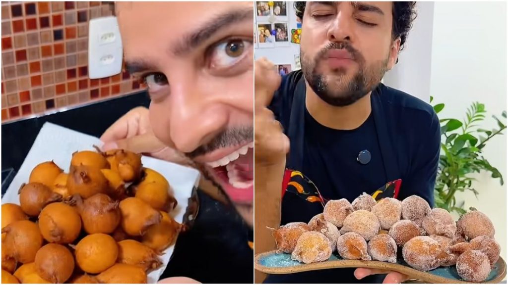bolinho de chuva feito por Asafe Alcântara