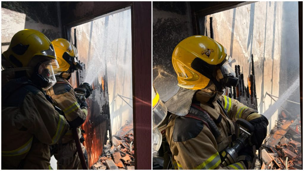 Família é resgatada por vizinhos de incêndio em casa em Montes claros