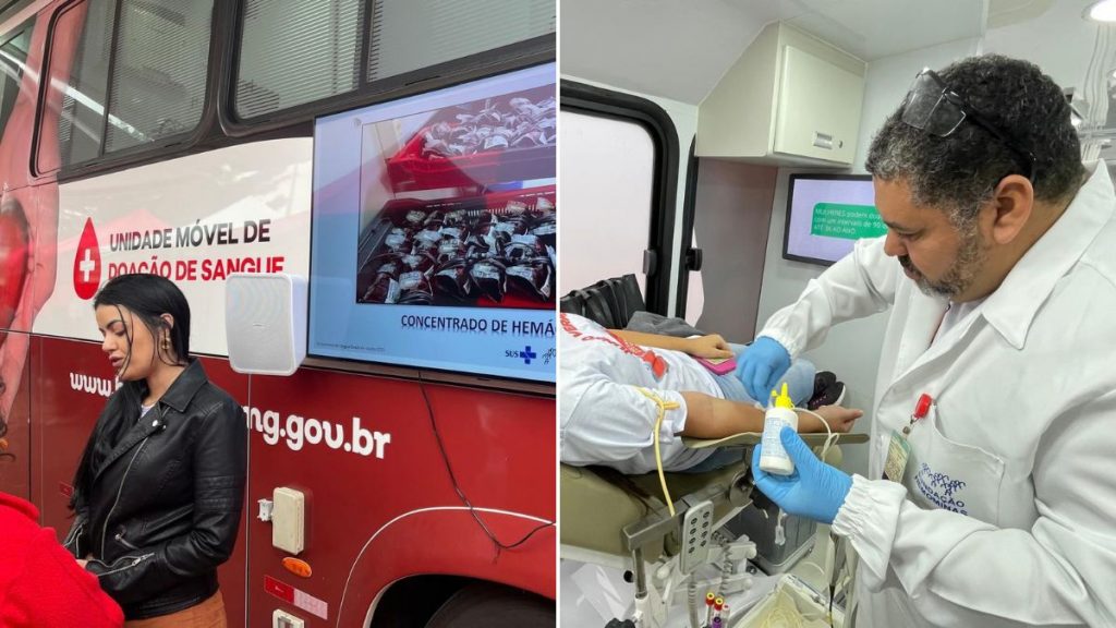 Hemominas promove doação de sangue em unidade móvel na Cidade Administrativa