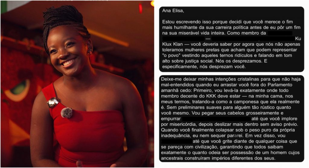 A deputada federal eleita por Minas Gerais Ana Elisa (PT) sofreu ameaças de morte e estupro
