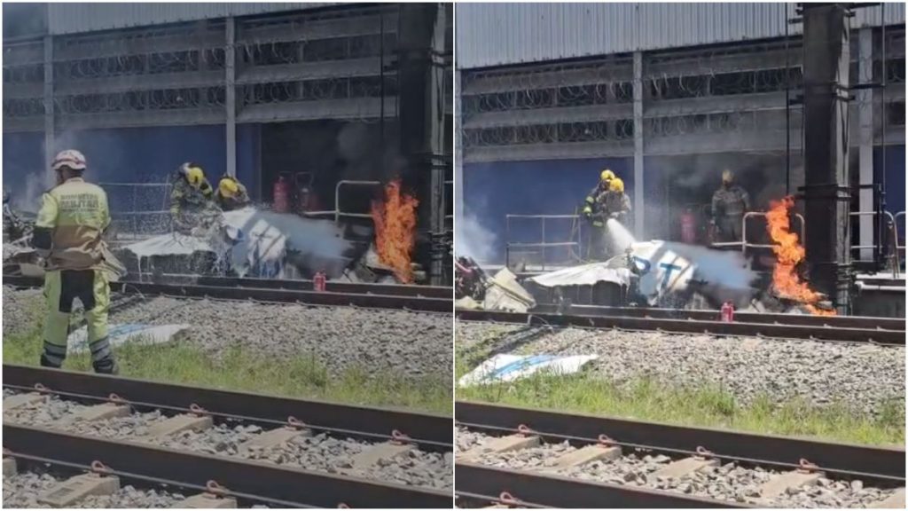 avião pátio manutenção metrô BH