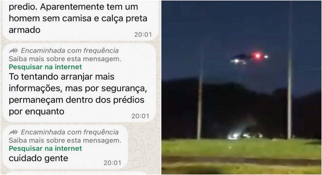 Uma perseguição a um assaltante deixou alunos da UFMG, no campus Pampulha, assustados.