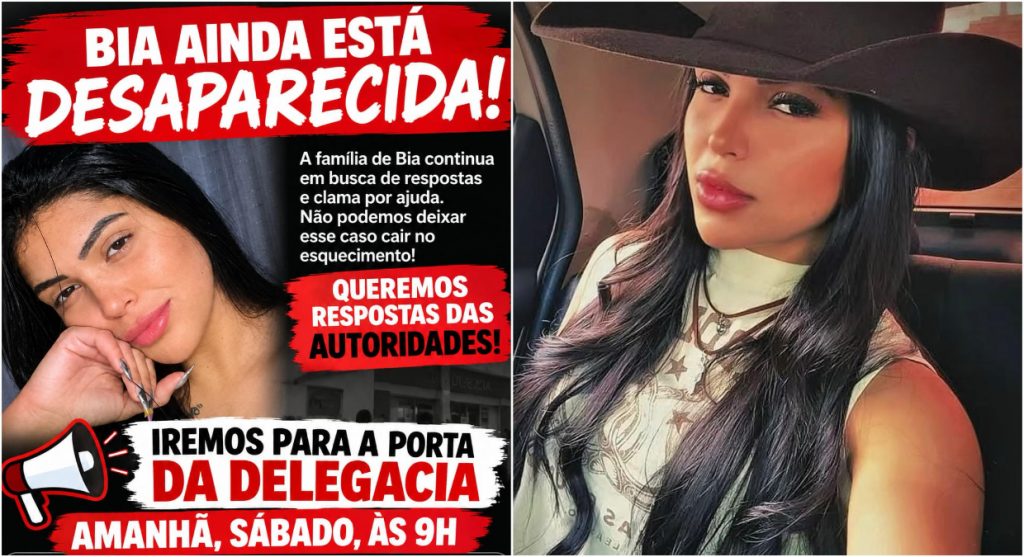 Família de Beatriz Vitória cobra respostas sobre a investigação do desaparecimento da jovem, em Jaboticatubas