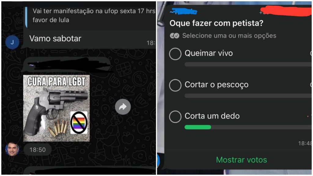 Polícia investiga alunos do IFMG de Ouro Preto por mensagens de ódio em grupos de WhatsApp
