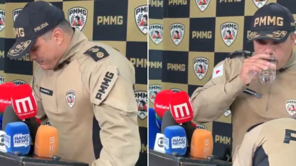 VÍDEO: Coronel da PMMG se emociona ao falar sobre vítimas de queda de avião
